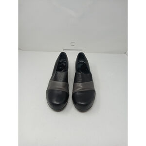 Dansko Tenley Womens Clog Size 41 11 Black/Gray Leather Shoes